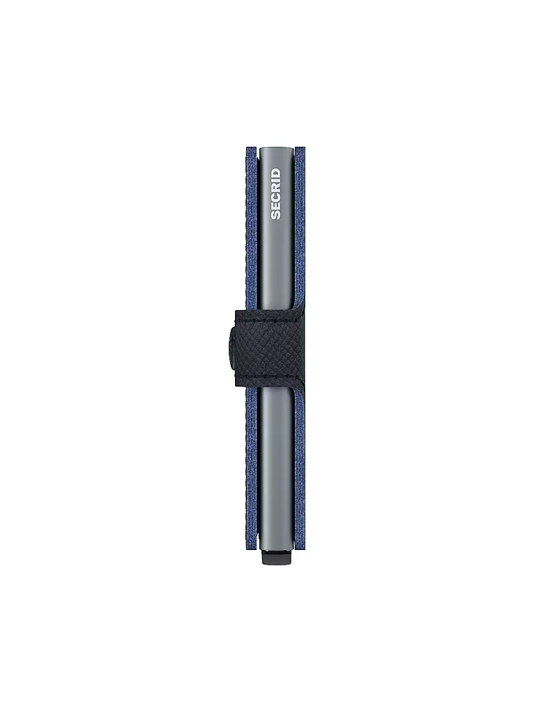 SECRID | Geldbörse - Miniwallet Saffiano Navy | hellbraun