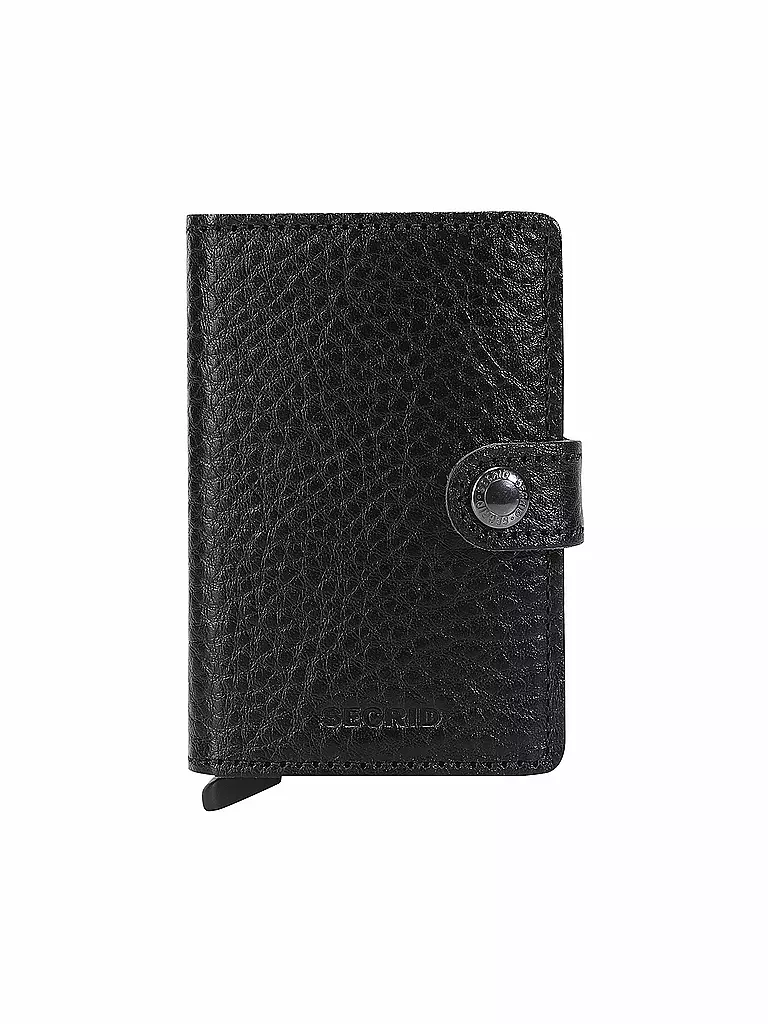 SECRID | Geldbörse - Miniwallet Vegetable Tanned Black/Black | schwarz