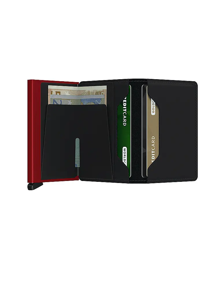 SECRID | Geldbörse - Slimwallet black & red | Schwarz