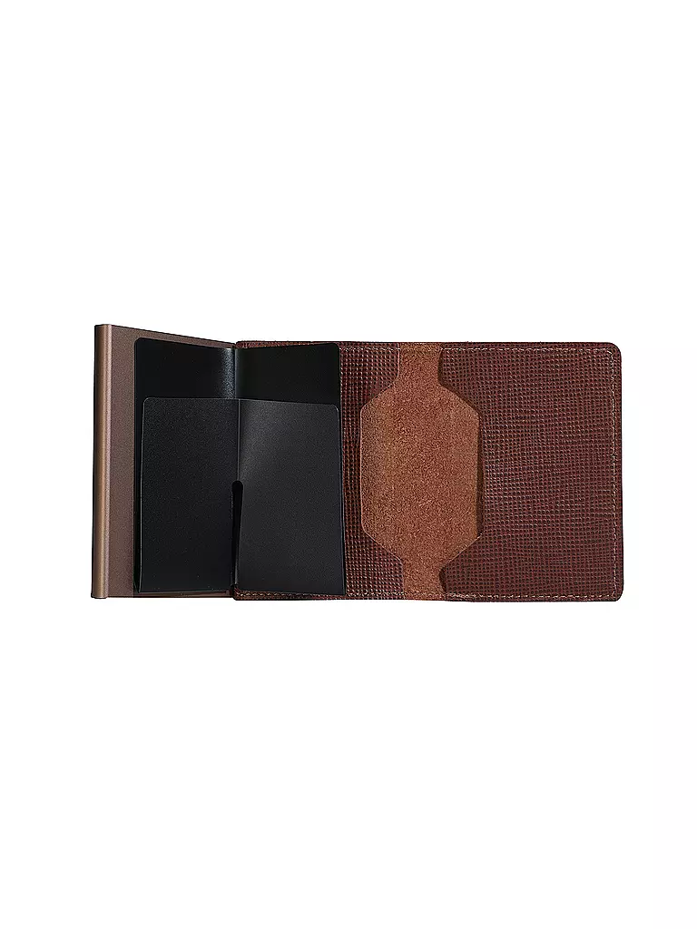 SECRID | Geldbörse - Slimwallet Saffiano Caramel | braun