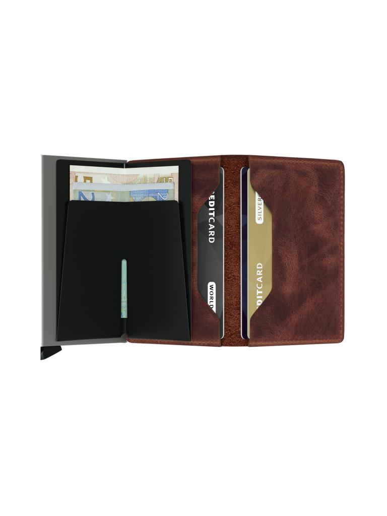 SECRID | Geldbörse - Slimwallet Vintage Slim Brown | braun