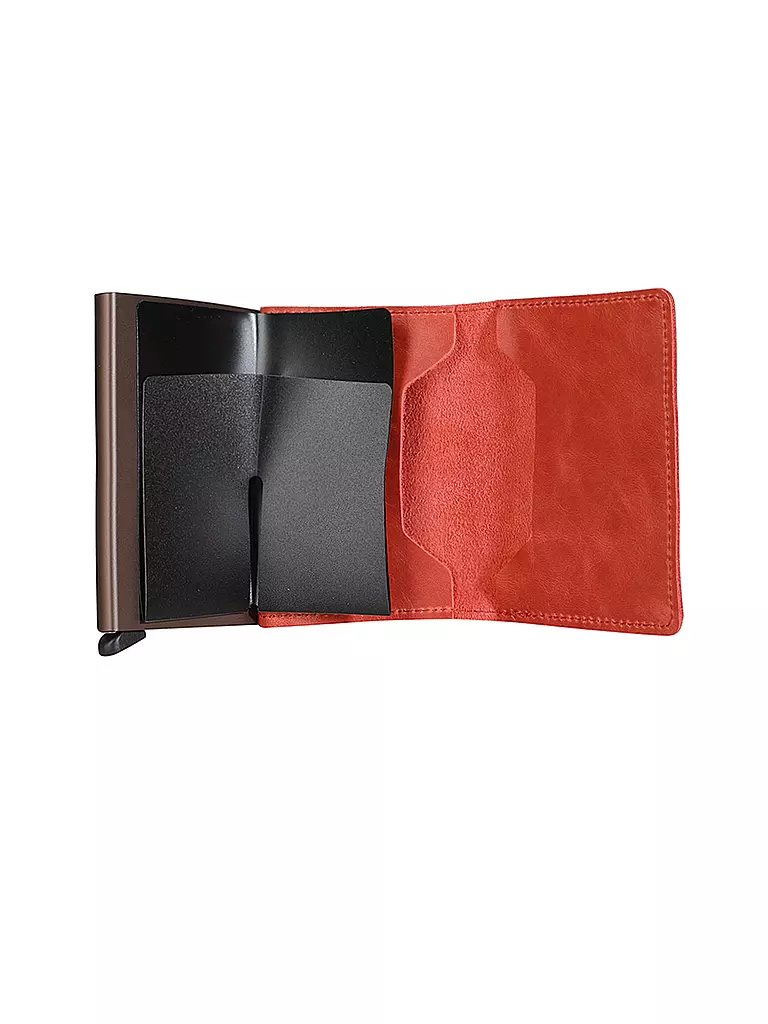 SECRID | Geldbörse - Slimwallet VINTAGE SLIM orange | braun