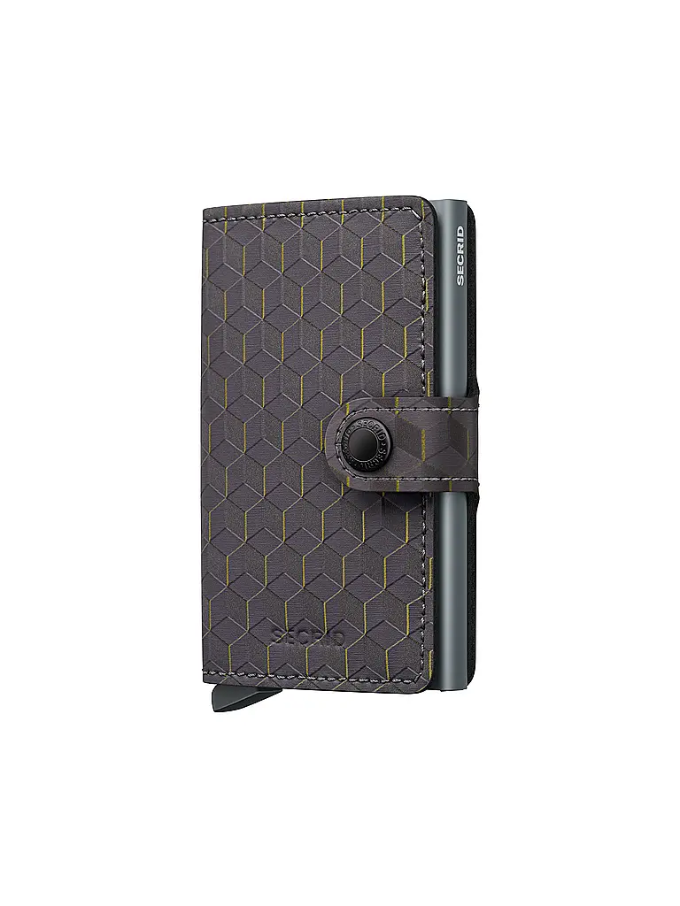SECRID | Geldbörse Miniwallet Optical Mini Grey Yellow | Grau