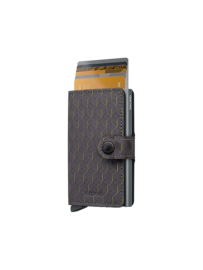 SECRID | Geldbörse Miniwallet Optical Mini Grey Yellow | 