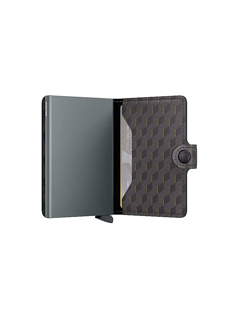 SECRID | Geldbörse Miniwallet Optical Mini Grey Yellow | 