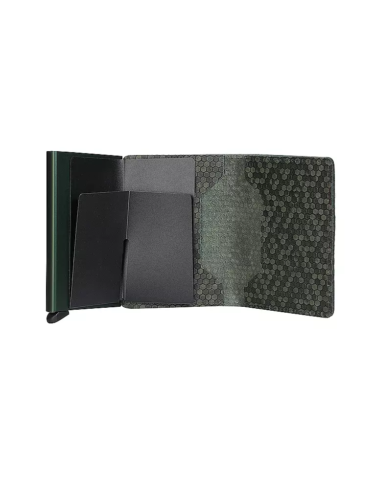 SECRID | Slimwallet HEXAGON Green | dunkelgrün