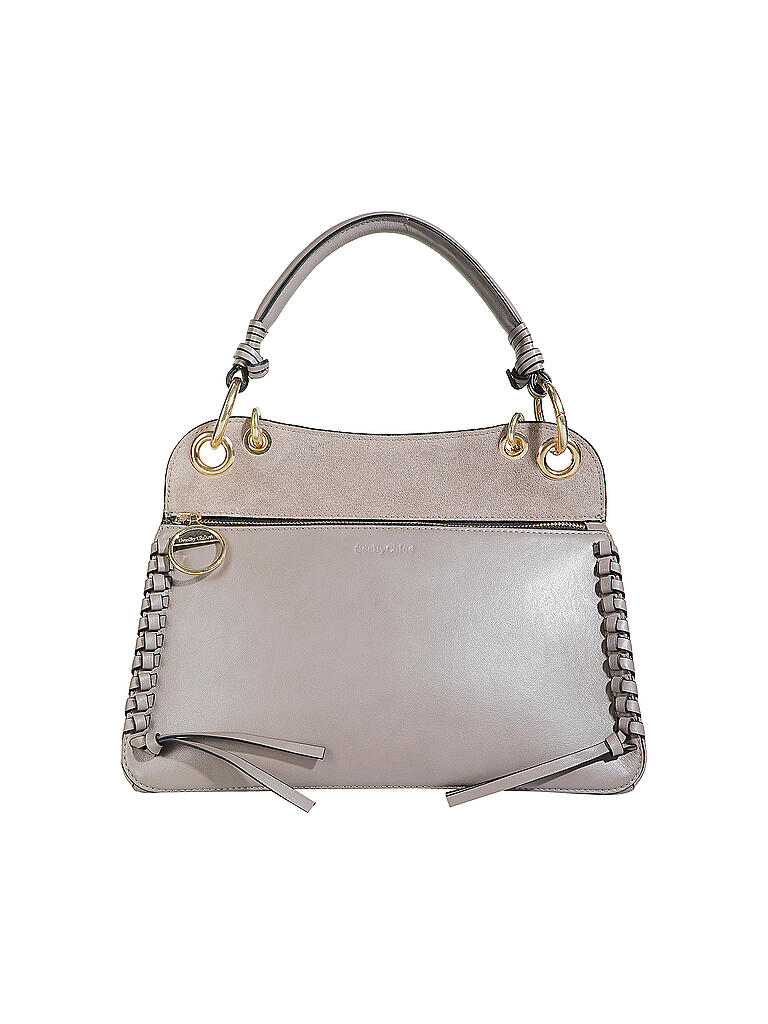 SEE BY CHLOE | Ledertasche - Henkeltasche " Tilda " | grau