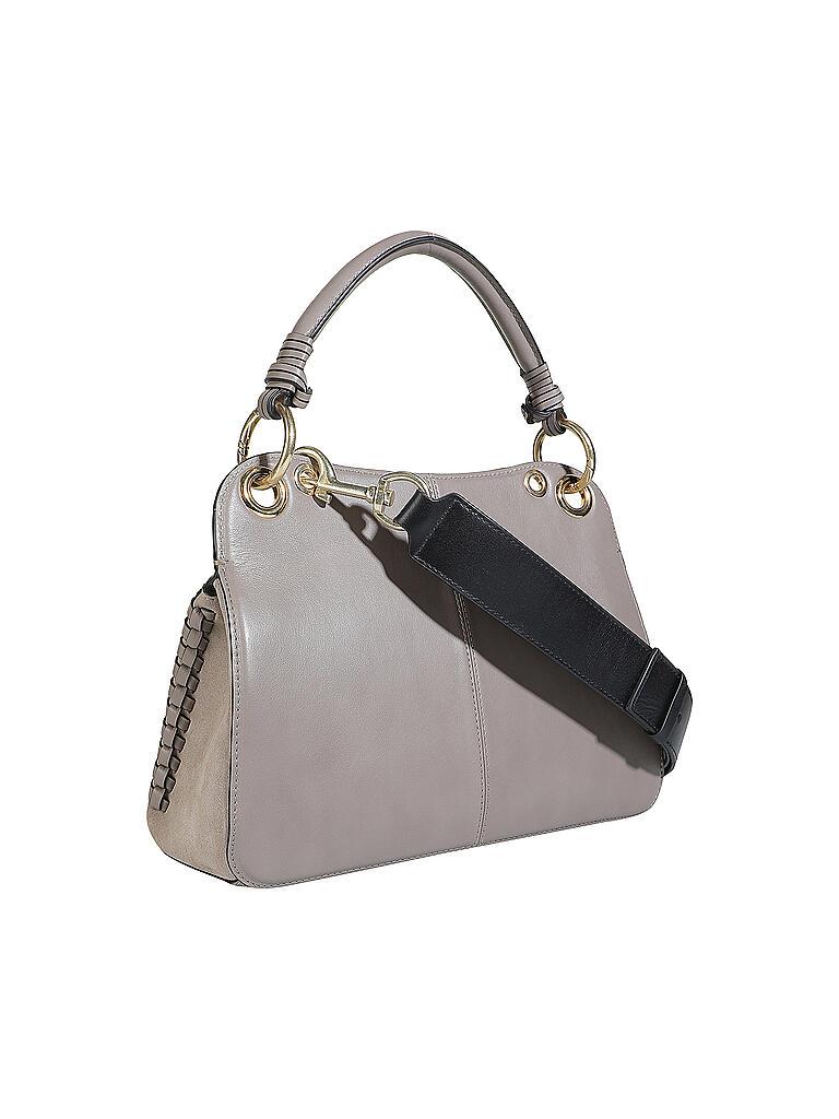 SEE BY CHLOE | Ledertasche - Henkeltasche " Tilda " | grau