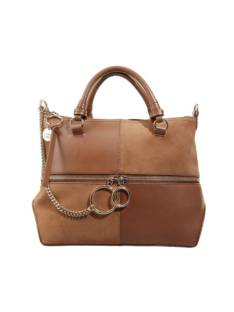 SEE BY CHLOE | Ledertasche - Henkeltasche "Emy" | braun