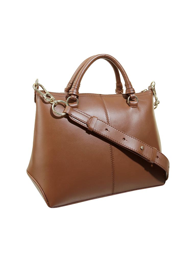 SEE BY CHLOE | Ledertasche - Henkeltasche "Emy" | braun