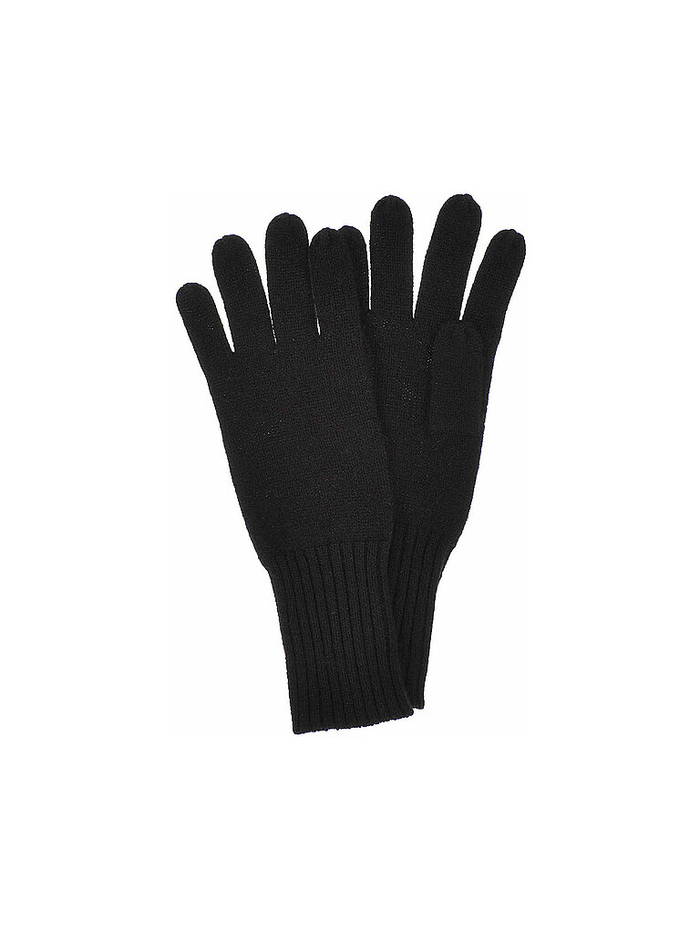 SEEBERGER Kaschmir Handschuhe schwarz