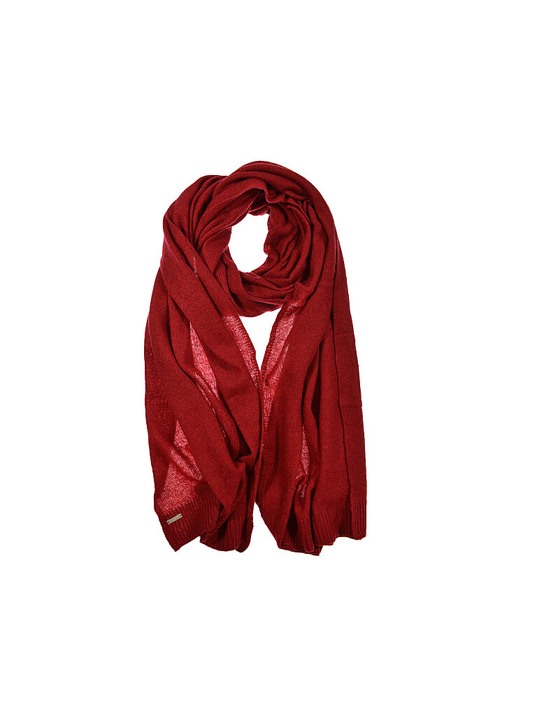 SEEBERGER Sciarpa in cashmere rosso scuro