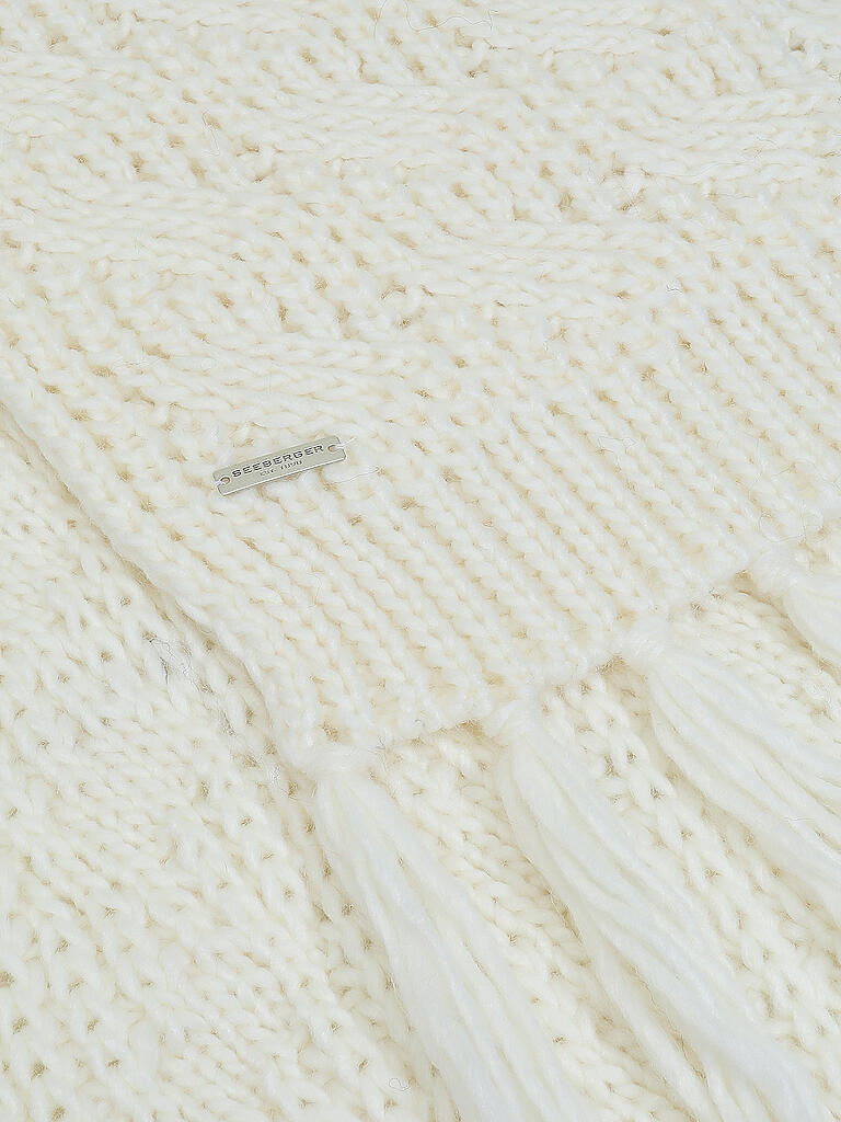 SEEBERGER | Strickschal | weiß