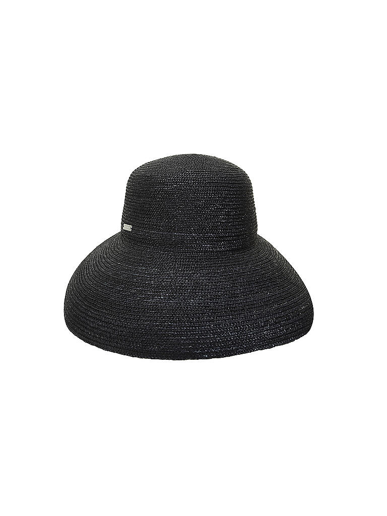 SEEBERGER | Strohhut - Glocke aus Strohborte | schwarz