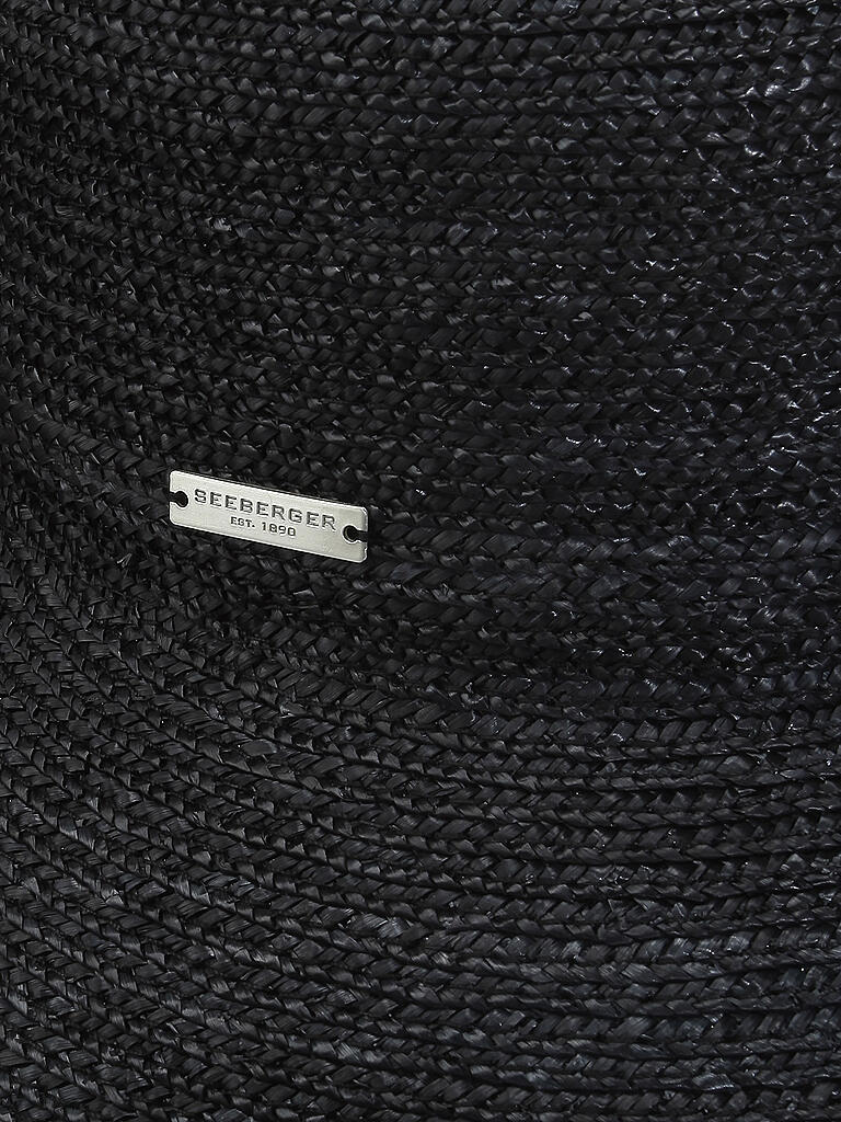 SEEBERGER | Strohhut - Glocke aus Strohborte | schwarz