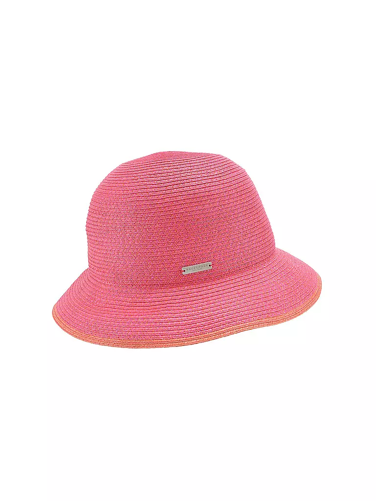 SEEBERGER | Strohhut - Glocke | pink