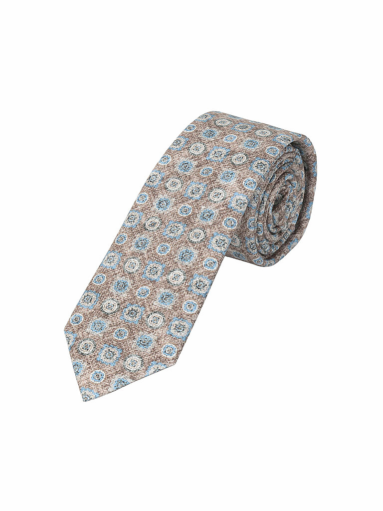 SEIDENFALTER Krawatte  beige