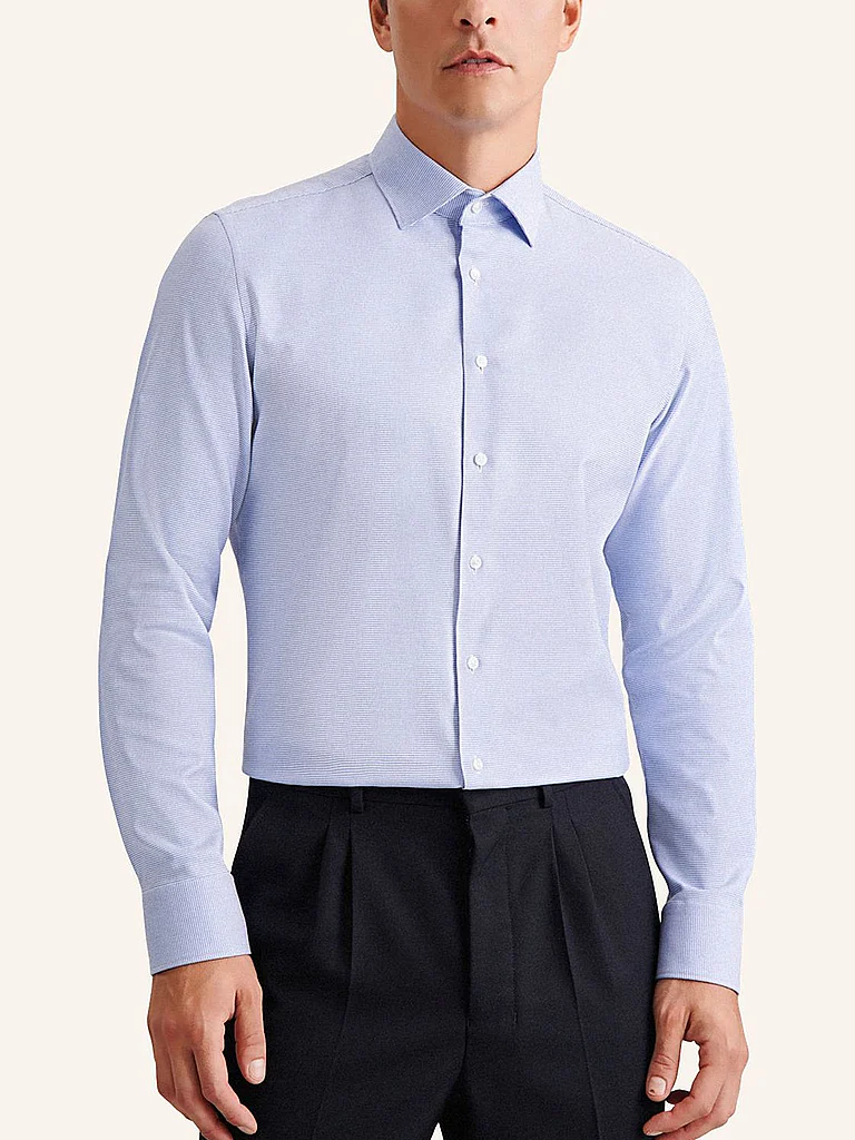 SEIDENSTICKER Hemd Shaped Fit dunkelblau   40 herren 5
