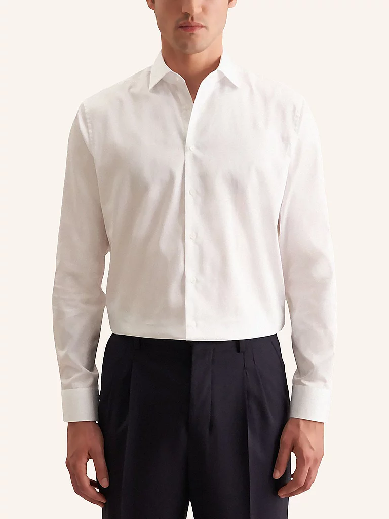 Seidensticker Schwarze Rose Men Shirt White 2