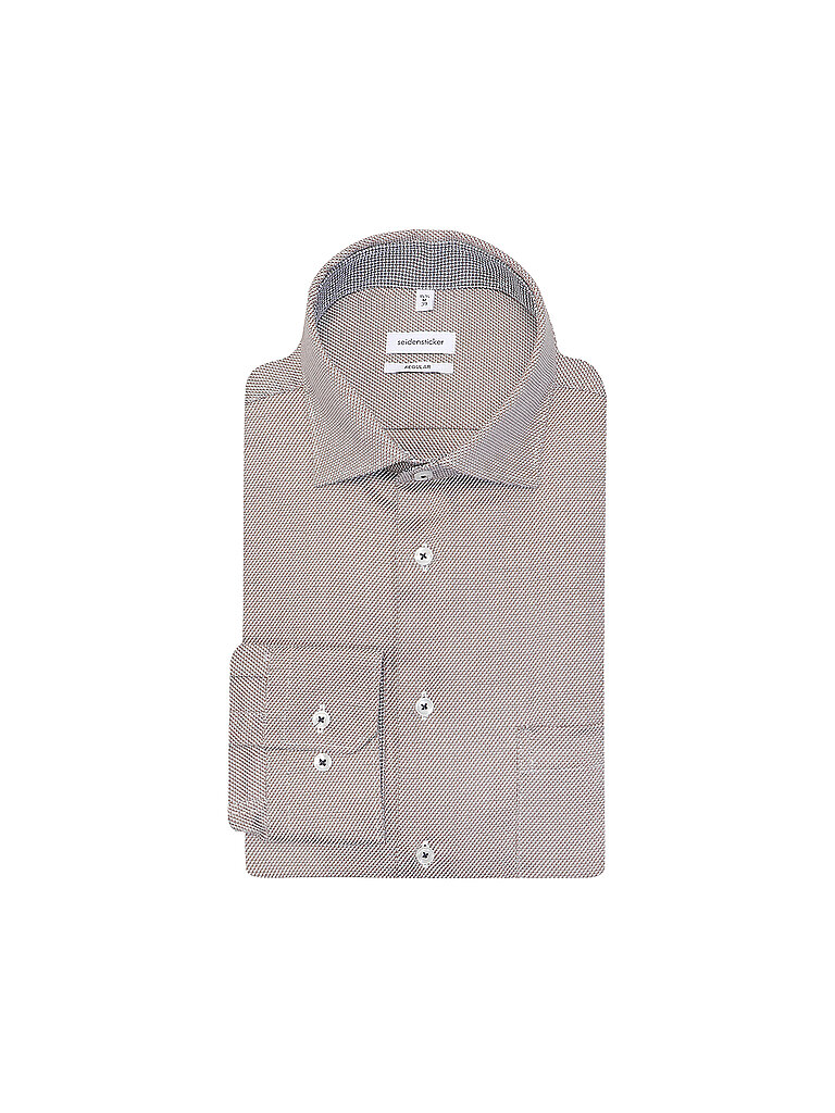 SEIDENSTICKER Hemd Regular Fit braun | 38