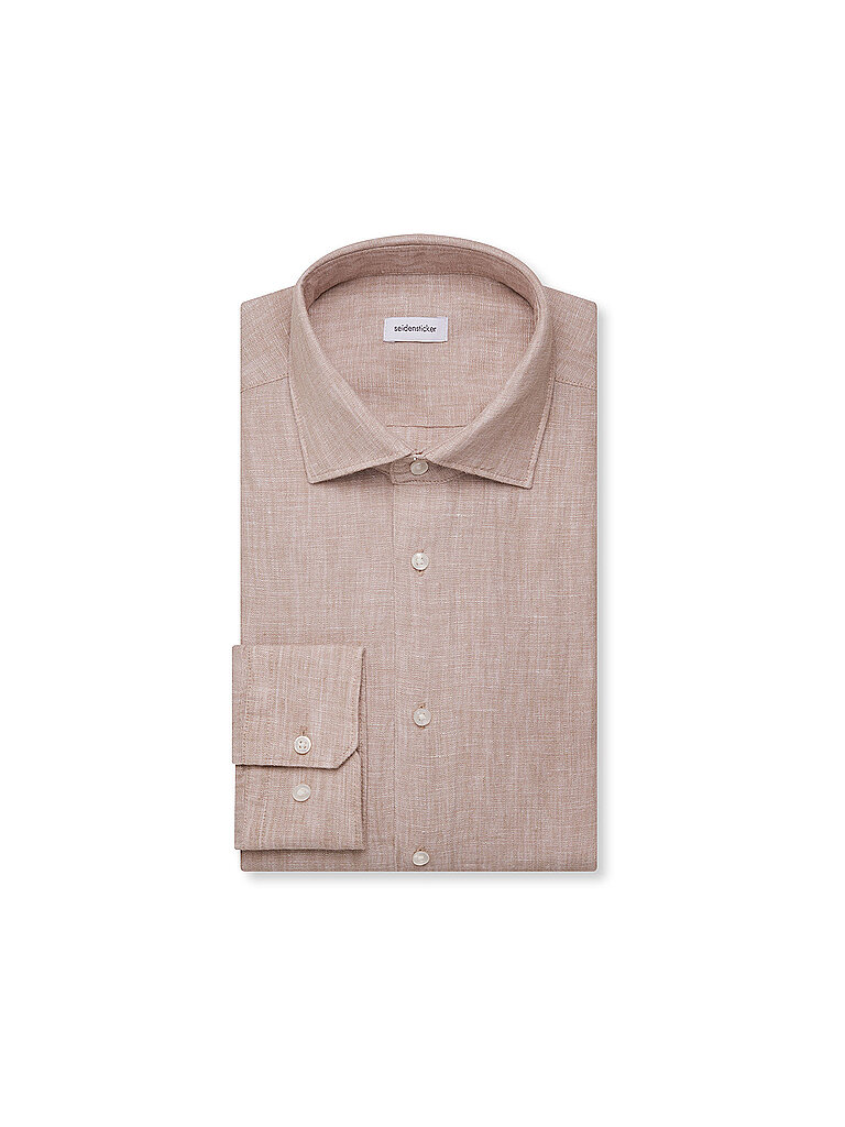 Leinenhemd beige 45 herren