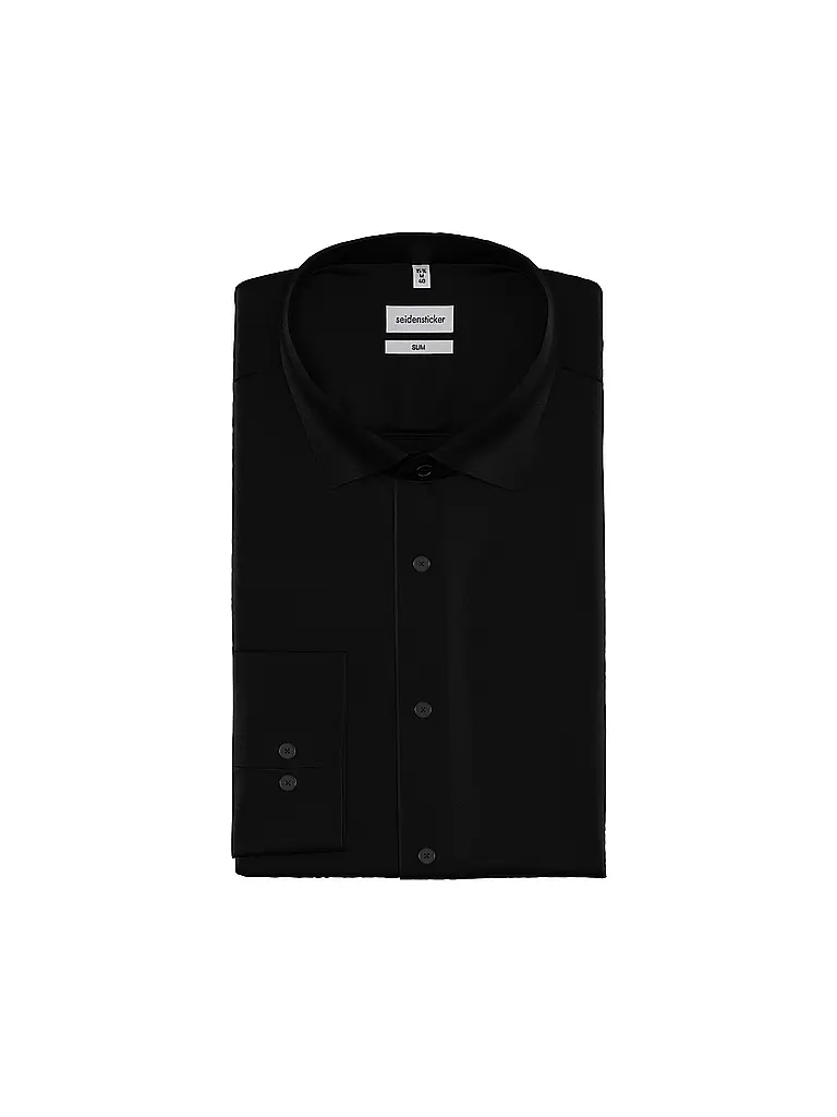 SEIDENSTICKER | Business Hemd Slim Fit | schwarz