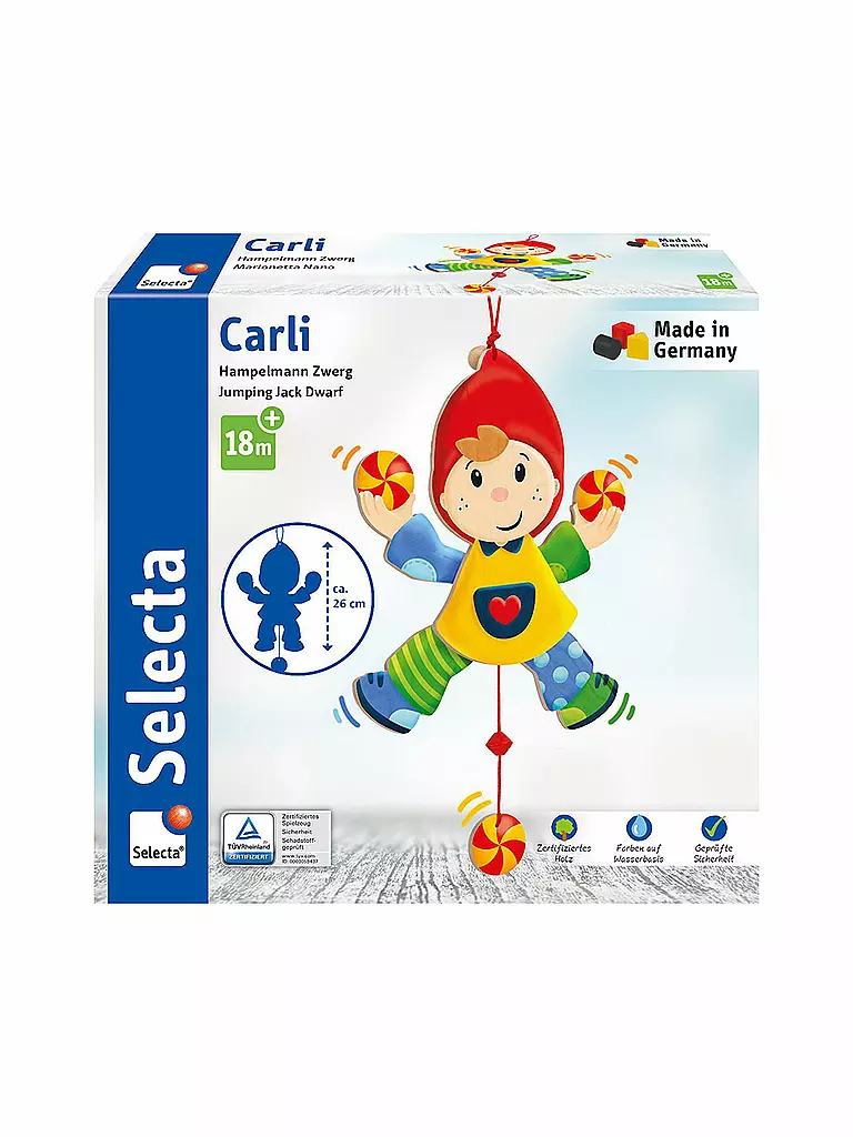SELECTA | Carli, Hampelmann Zwerg 26 cm | keine Farbe