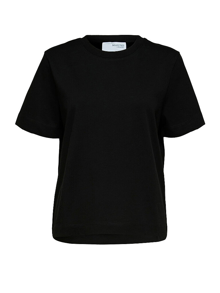 T-Shirt Boxy Fit SLFESSENTIAL schwarz XL damen