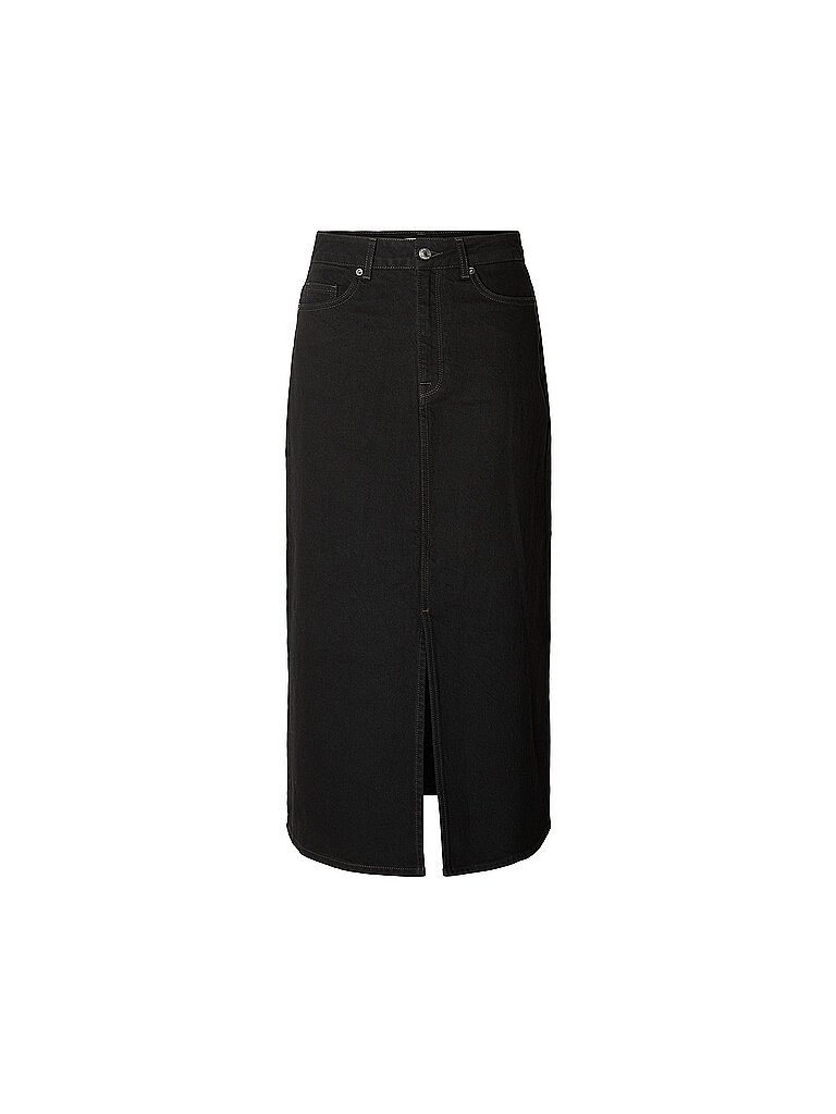 SELECTED FEMME Highwaist Jeansrock  SLFKRISTA schwarz | 34