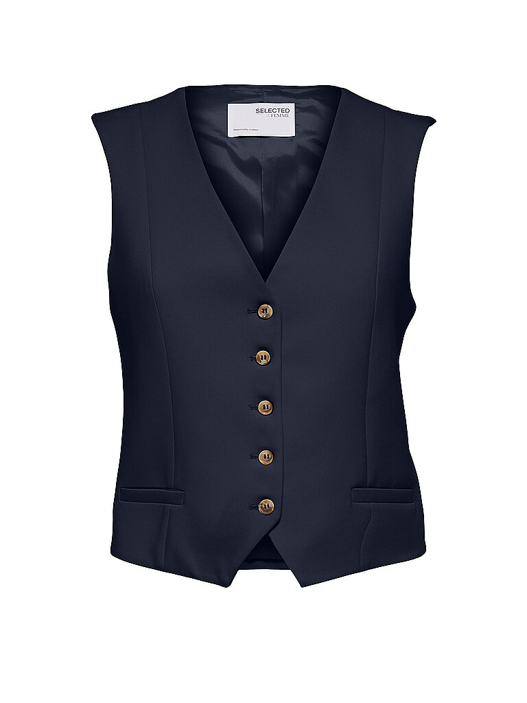 SELECTED FEMME Gilet SLFRITA dunkelblau | 40