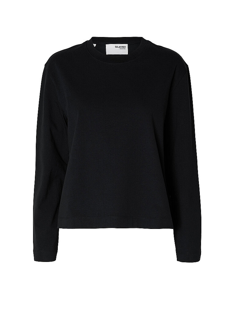 SELECTED FEMME Langarmshirt SLFESSENTIAL schwarz | L