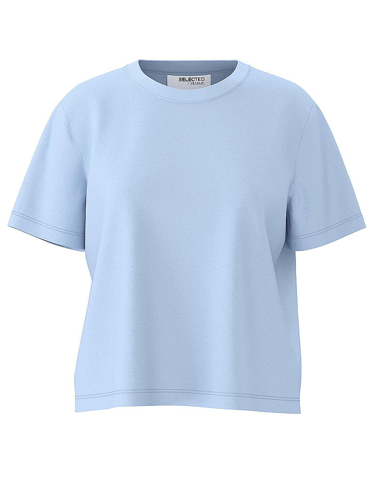 T-Shirt Boxy Fit SLFESSENTIAL hellblau M damen