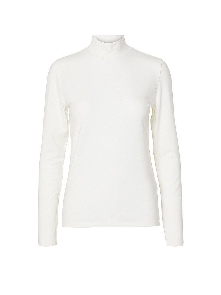 SELECTED FEMME Langarmshirt SLFMANJA weiss | S