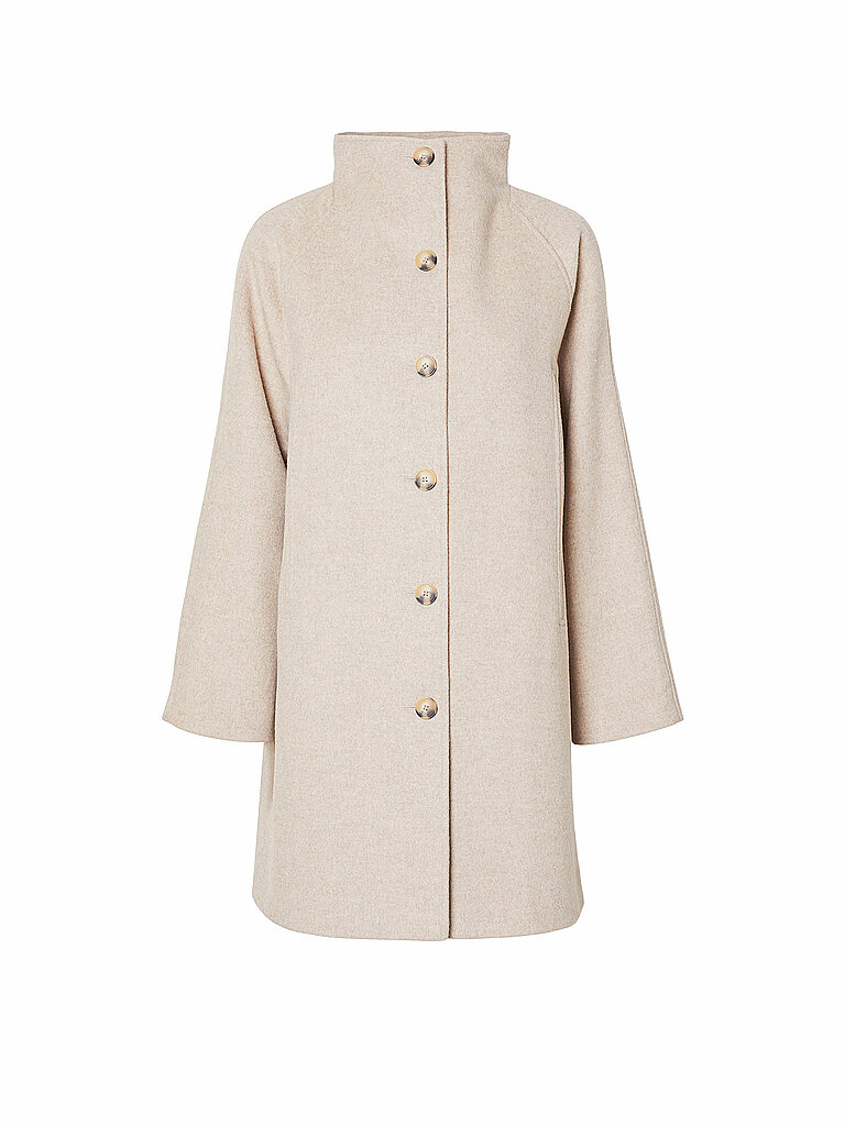 SELECTED FEMME Wollmantel SLFVINNI beige | 42
