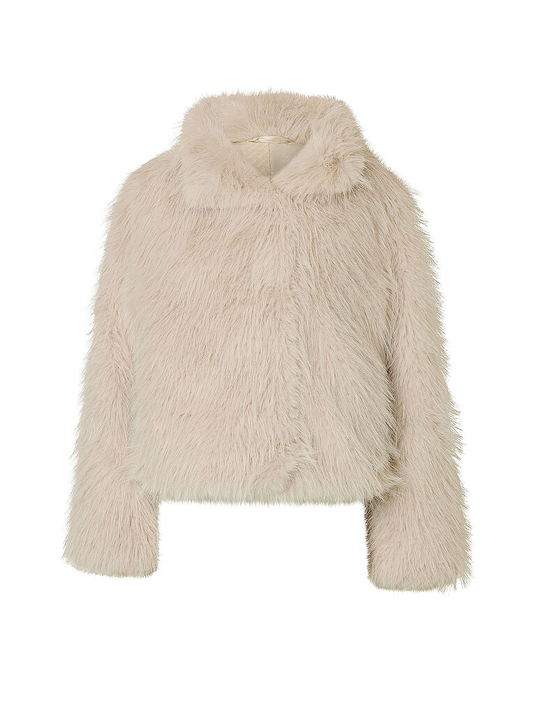 SELECTED FEMME Jacke in Felloptik  creme | 44