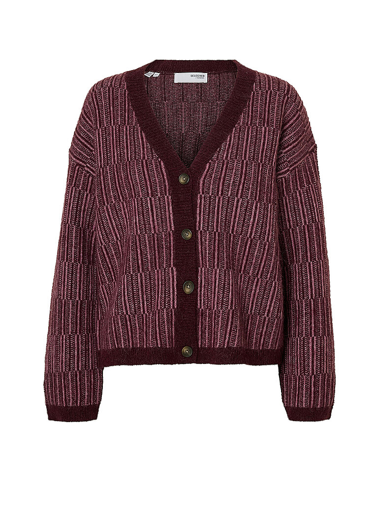 SELECTED FEMME Cardigan SLFALVA dunkelrot | M