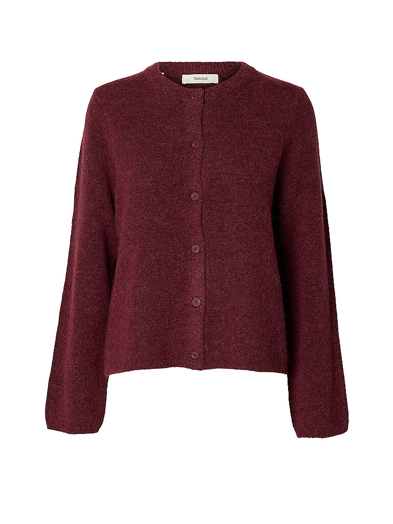 SELECTED FEMME Strickjacke SLWLULU dunkelrot | XS