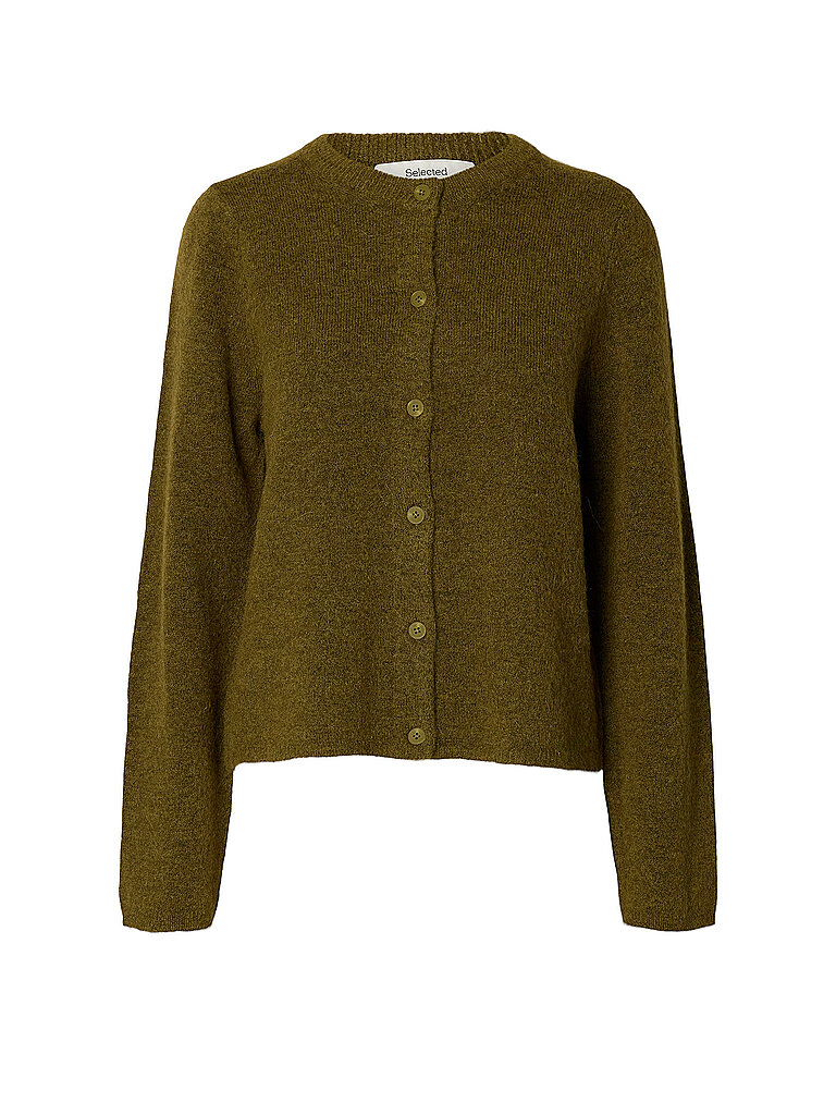 SELECTED FEMME Strickjacke SLWLULU olive | XS
