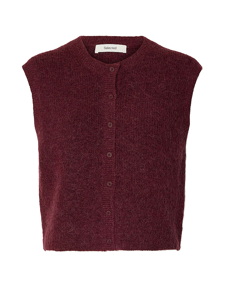 SELECTED FEMME Strickjacke SLWLULU dunkelrot | XS