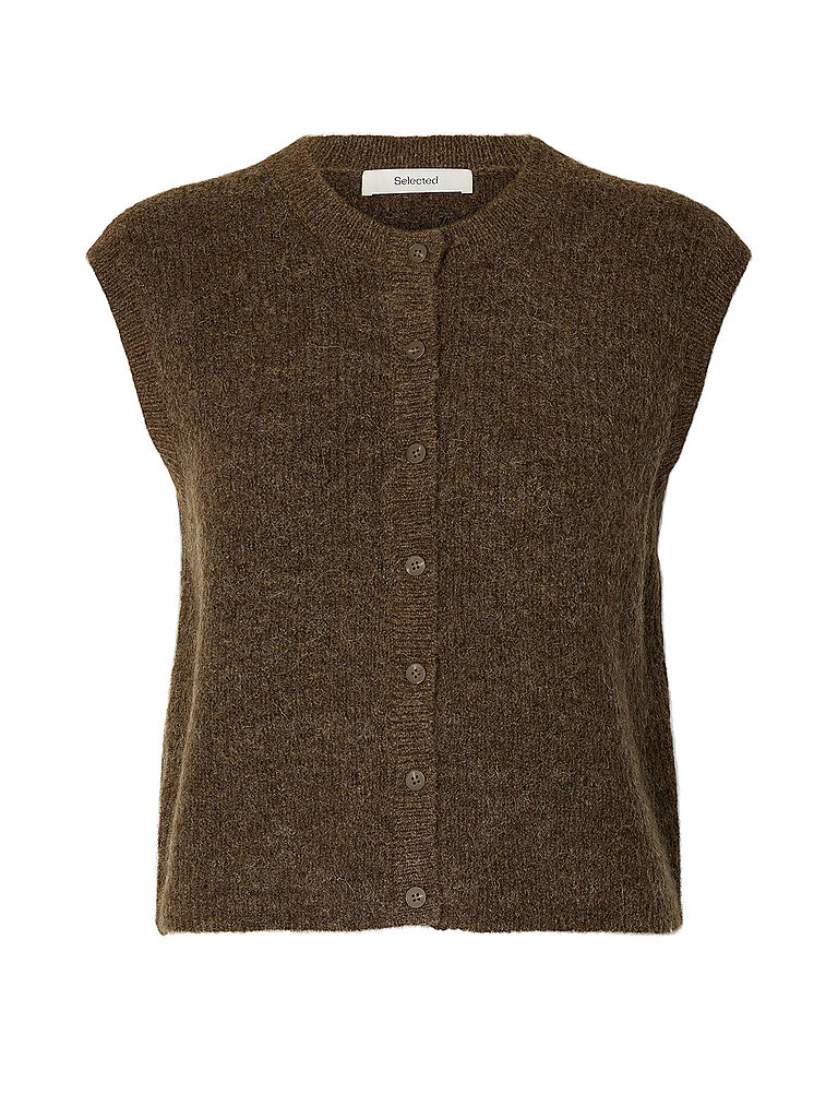 SELECTED FEMME Strickjacke SLWLULU braun | XS