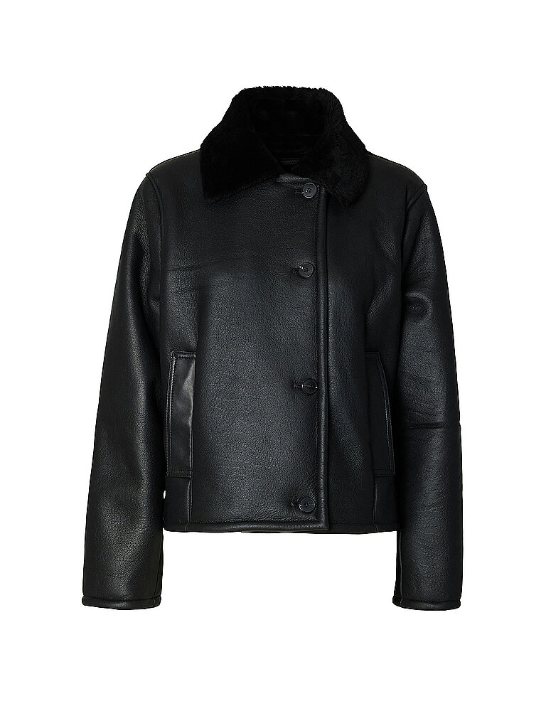 SELECTED FEMME Lederjacke SLWNARA schwarz | 34