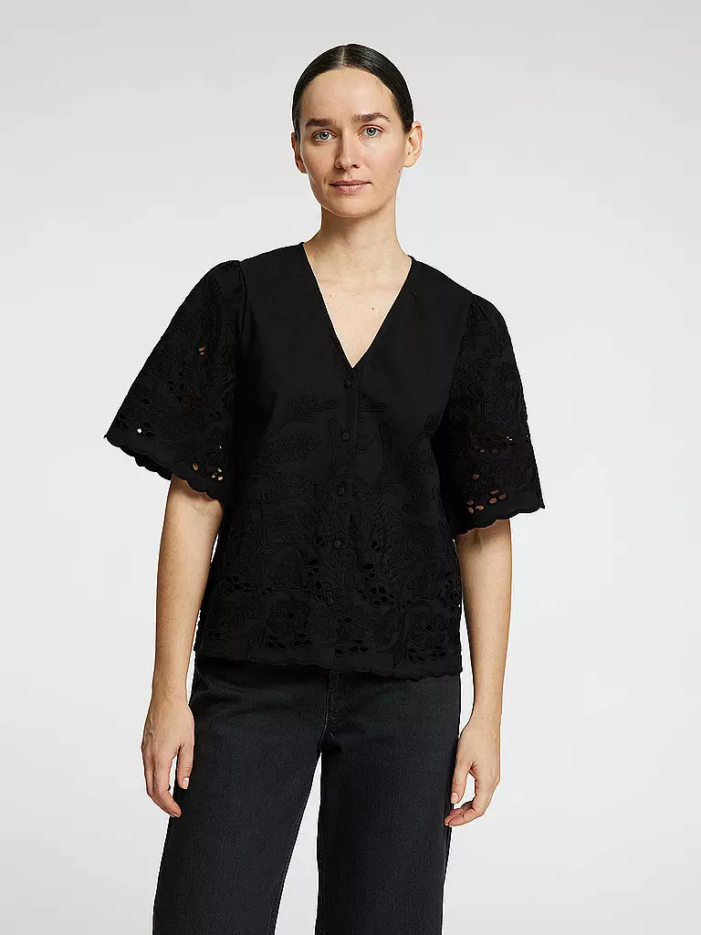 SELECTED FEMME | Bluse SLFDAHLIA BRODERI | weiss