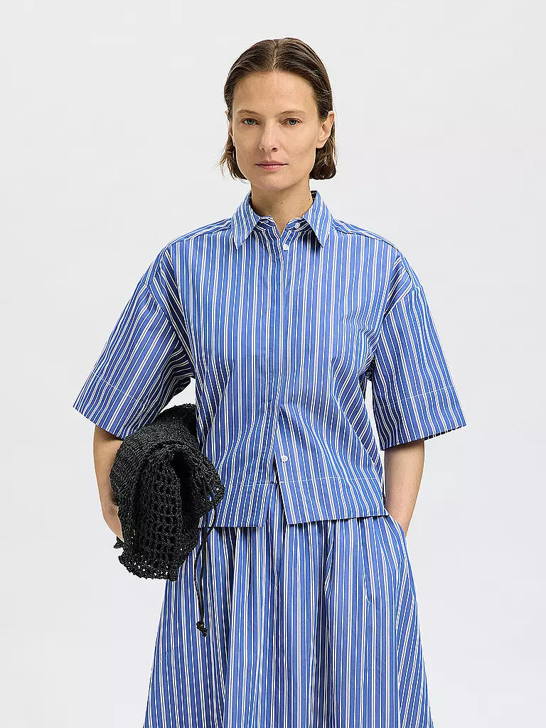 SELECTED FEMME | Bluse SLFFIA | blau