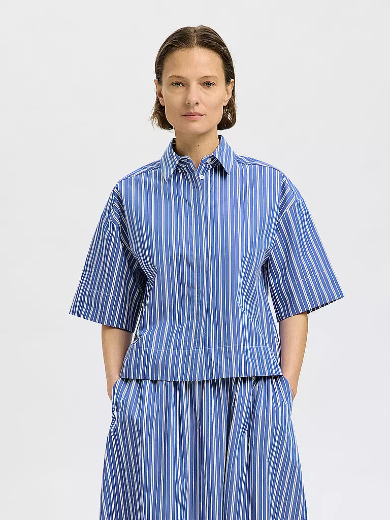SELECTED FEMME | Bluse SLFFIA | blau