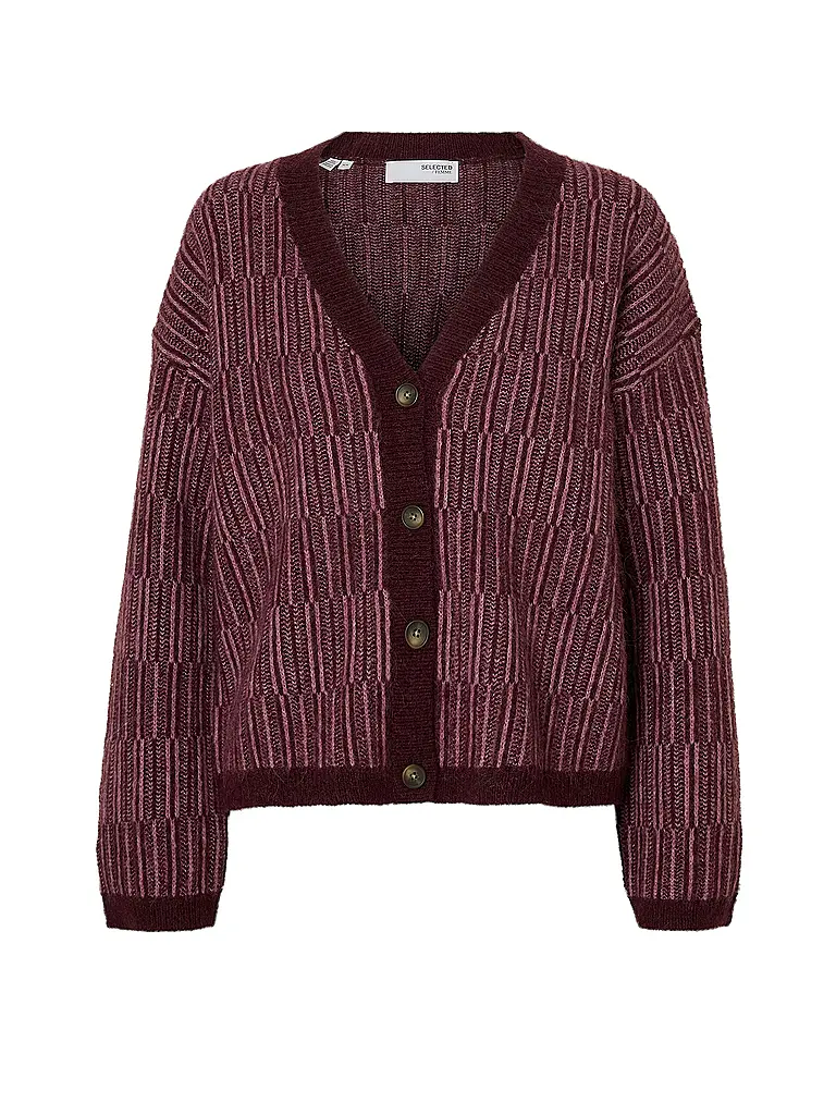SELECTED FEMME | Cardigan SLFALVA | Dunkelrot