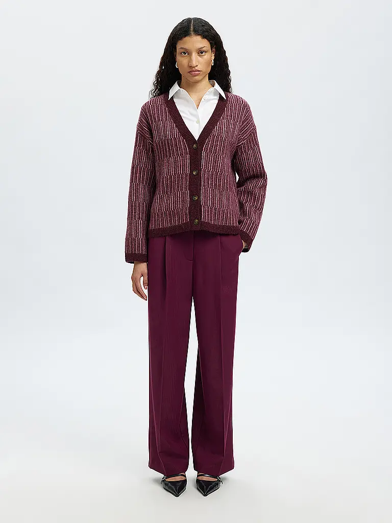 SELECTED FEMME | Cardigan SLFALVA | Dunkelrot