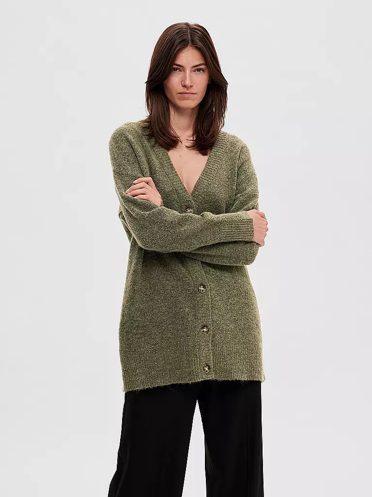 SELECTED FEMME | Cardigan SLFMALINE  | olive