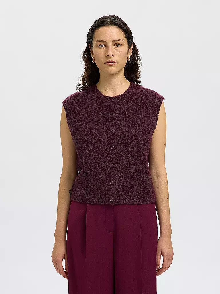 SELECTED FEMME | Gilet SLFLULU | dunkelrot