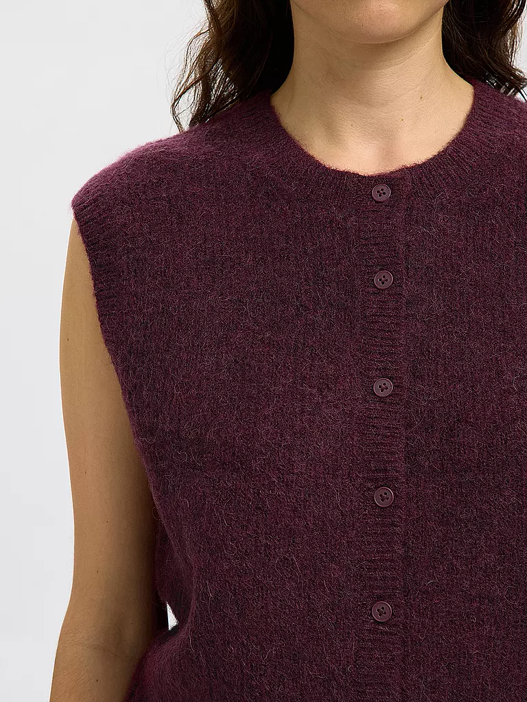 SELECTED FEMME | Gilet SLFLULU | dunkelrot