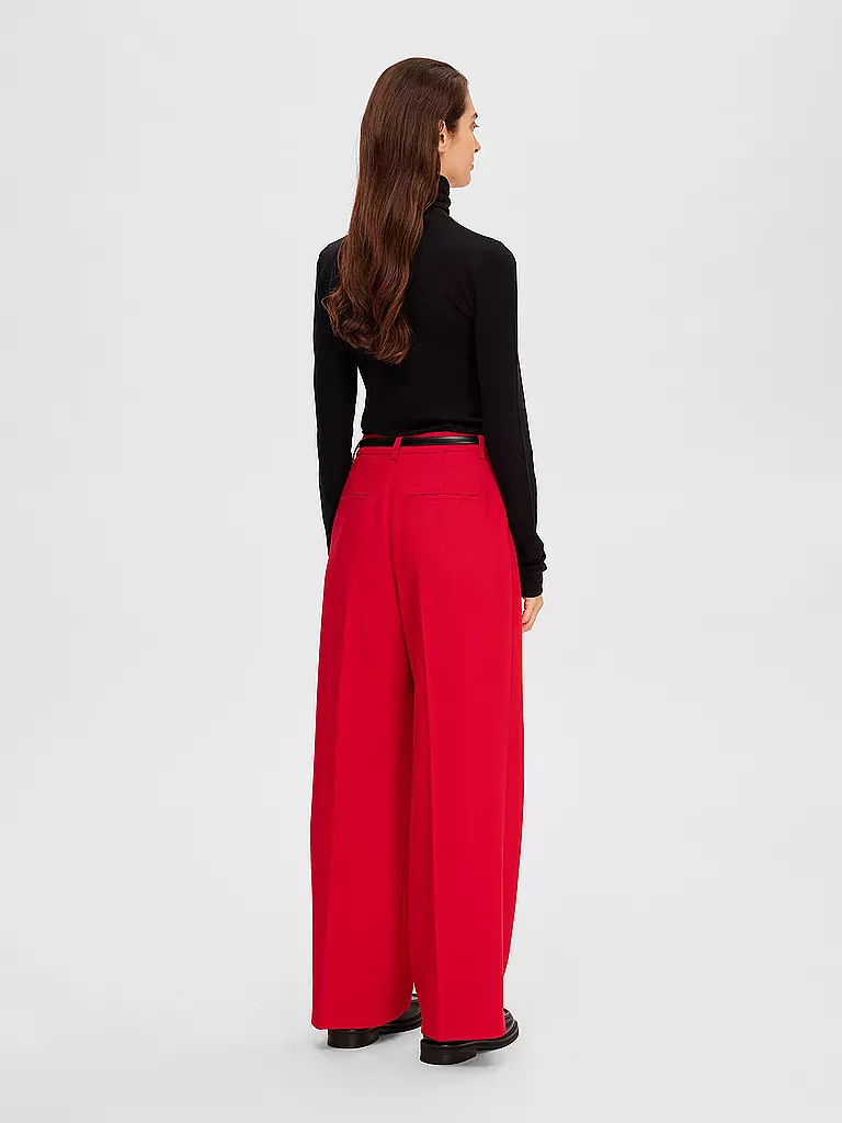 SELECTED FEMME | Highwaist Businesshose  SLFELIANA-MAGGIE | rot